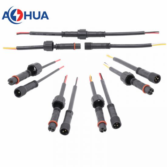 AOHUA Factory IP65 PVC Injection molded Waterproof cable connector M10 M12 M14 M16 M19 outdoor led connector