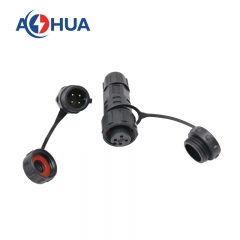 m16 4pin rear male panel mount socket plug