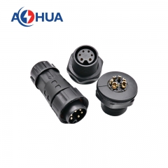 2+4 pin waterproof m20 wire connector