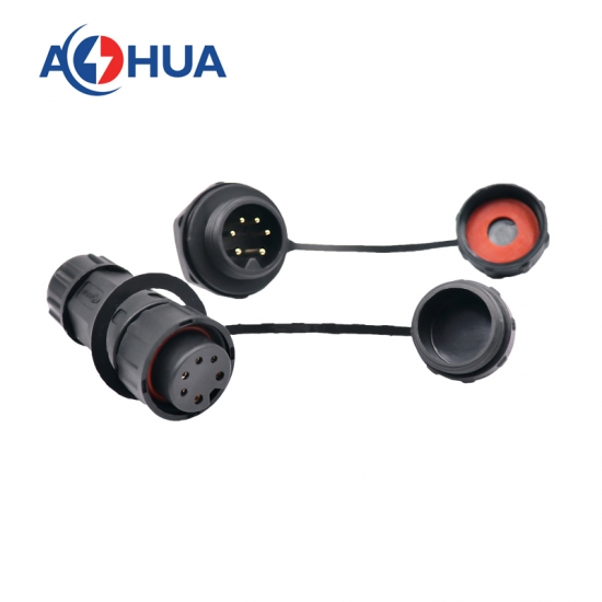 2+4pin bulkhead waterproof plug