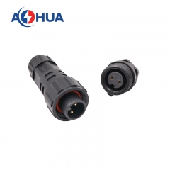m16 2pin rear female plastic panel connector