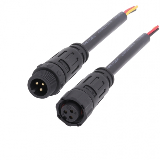 3 pin M12 cable connector