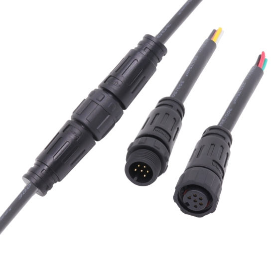 m12 connector with cable