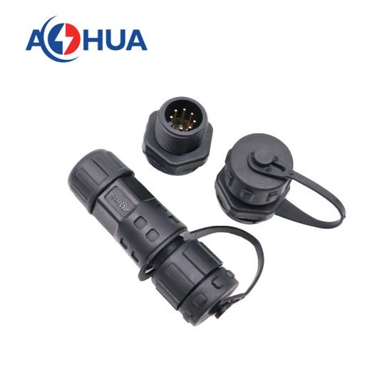 M12 waterproof panel connector