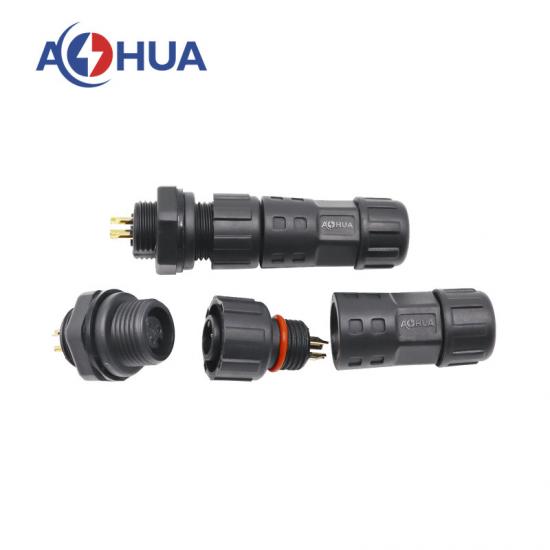 M12 waterproof panel connector