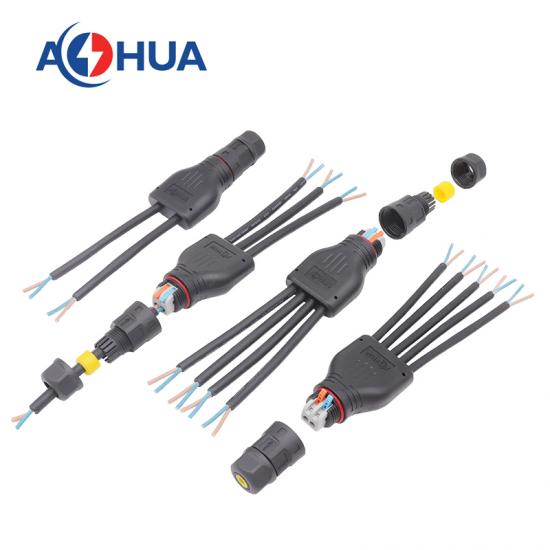Y type quick push wire waterproof connector