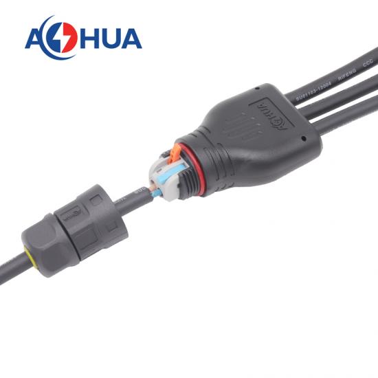 Y type quick push wire waterproof connector