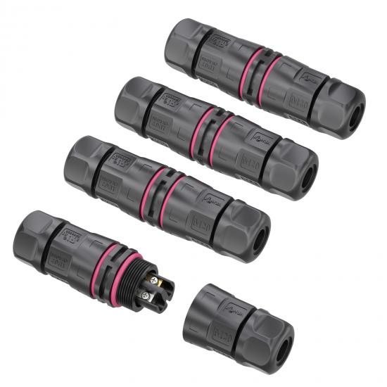 M20 2Pin Straight Type L Connector