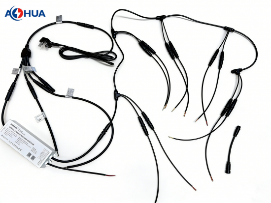 M12 2Pin 3Pin 4Pin Connector+Y/T Splitter