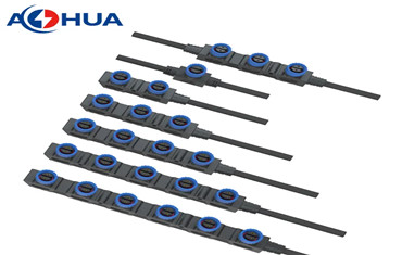 Customized cable solution male female 2 pin F type cable splitter led distributor M15 waterproof connector