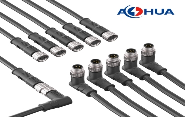 AOHUA M08 Sensor Cable Waterproof IP65 Male Female Metal Direct Plug