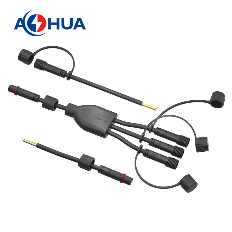 Customized Male Female Thread Type IP68 Waterproof Electrical Cable Connector 2 3 4 5 6 7 8 9 Pin