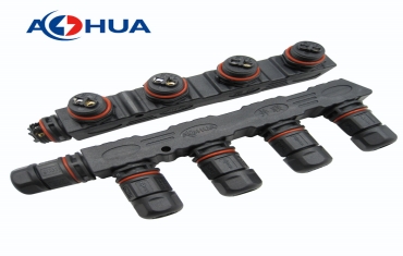 AOHUA M16 Distributor Assembly F Type 1 to 2 3 4 Sockets Waterproof Wire Connector