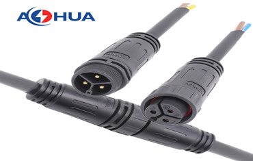 AOHUA auto 3 pin over molded waterproof ip67/ip68 electrical wire circular power connector
