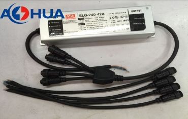 AOHUA Y Type Waterproof Plug IP67 IP68 Connector 1 to 4 Cable Splitter Connector