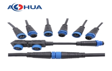 AOHUA M15 2 Core Electrical Plug Waterproof Wire and Connectors for Solar Panel Connect
