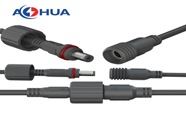AOHUA ip65 5.5 x 2.1mm 5.5 x 2.5mm DC power male female jack connector for led strip
