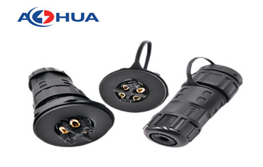 AOHUA IP67/IP68 PCB board bulkhead 4 pin cable waterproof panel mount connector for control box