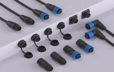 AOHUA K Series Self Locking System Industrial 2 3 Pin Male Female Circular Electrical Connectors