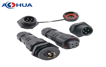 AOHUA male female ip68 waterproof panel mounting connector