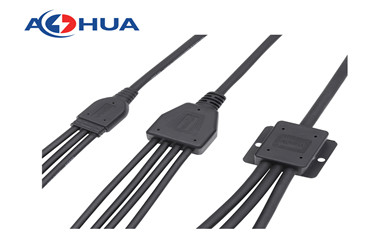  AOHUA 2 3 4 Pin Male Female IP65 Plastic Waterproof Cable Y Splitter Connector - Enabling Versatile and Reliable Connections