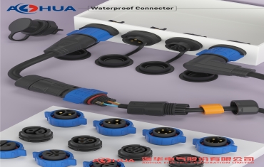 AOHUA Junction Box Outdoor Waterproof IP68 Electrical Self-Locking Cable Connector K Series Plug